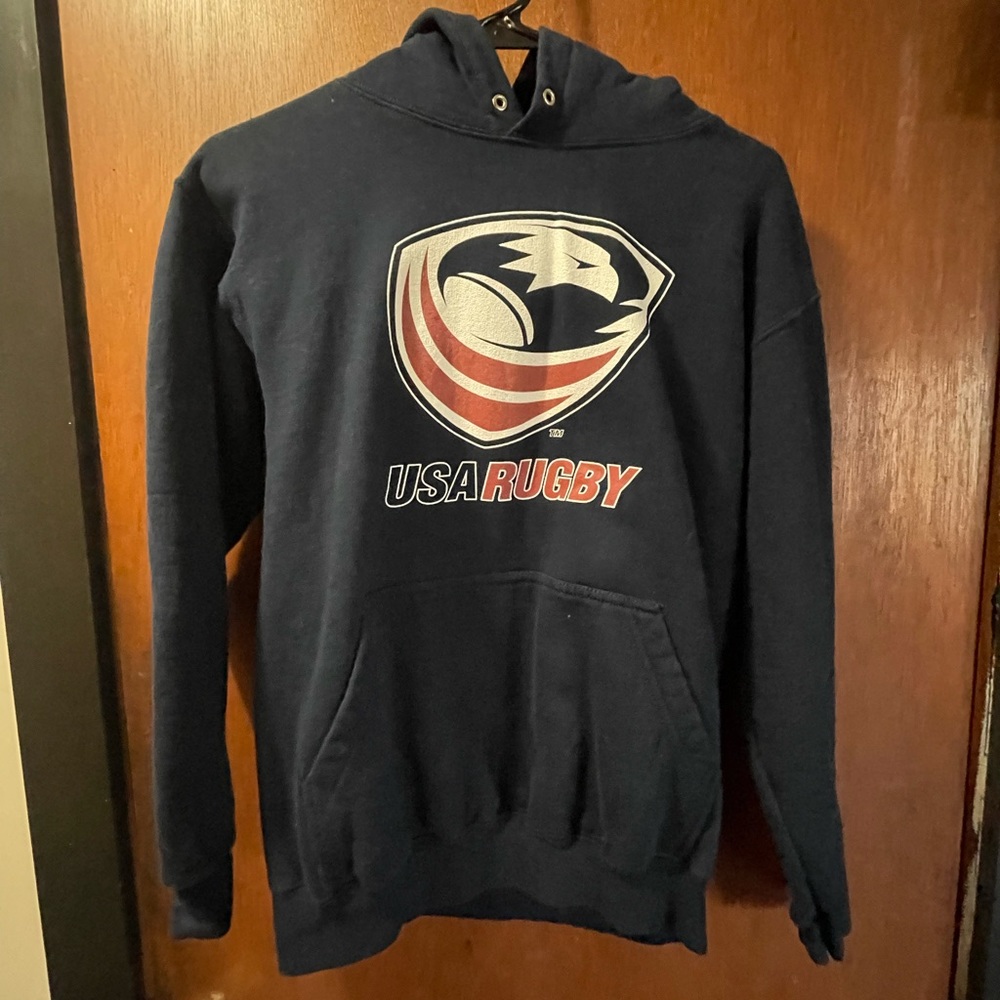 Women’s Small USA Rugby Navy Blue Sweatshirt